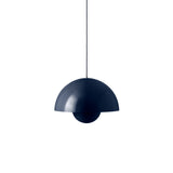 Big Flowerpot VP2 Pendant: Steel Blue