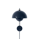 Flowerpot Wall Lamp VP8: Steel Blue