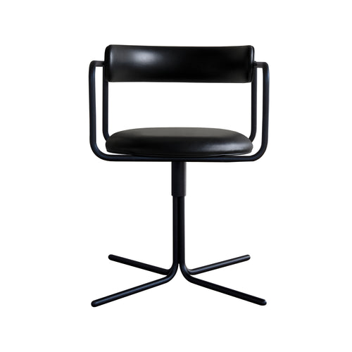 FF Swivel Chair: Round + Black