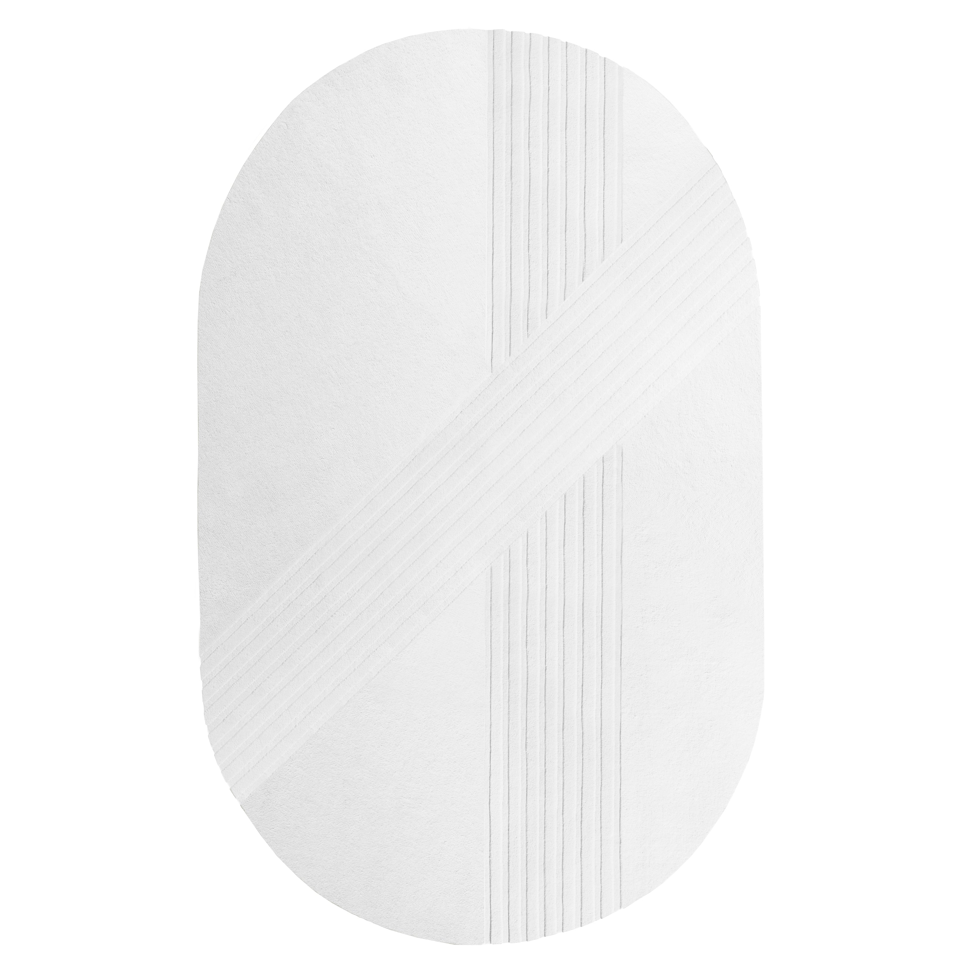 Kyoto Oval Rug : Grey