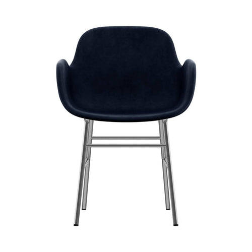 Form Armchair: Chrome Upholstered