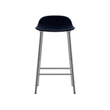 Form Bar + Counter Stool: Chrome Upholstered + Counter