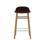 Form Bar + Counter Stool: Oak Upholstered + Counter