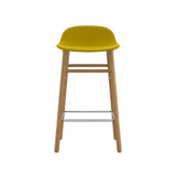 Form Bar + Counter Stool: Oak Upholstered + Counter