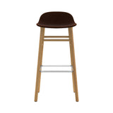 Form Bar + Counter Stool: Oak Upholstered + Bar