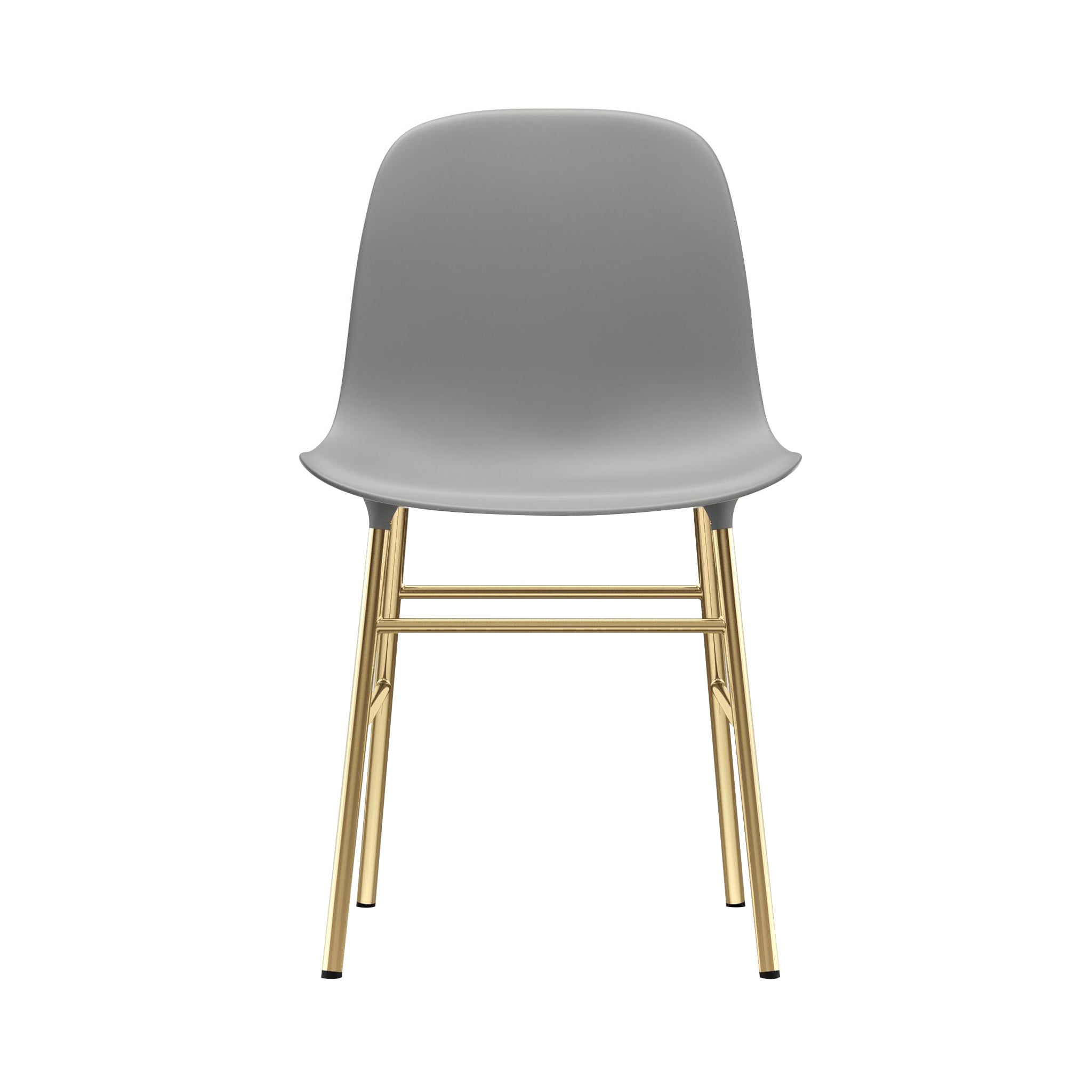 Form Chair: Brass + Grey