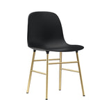 Form Chair: Brass + Black