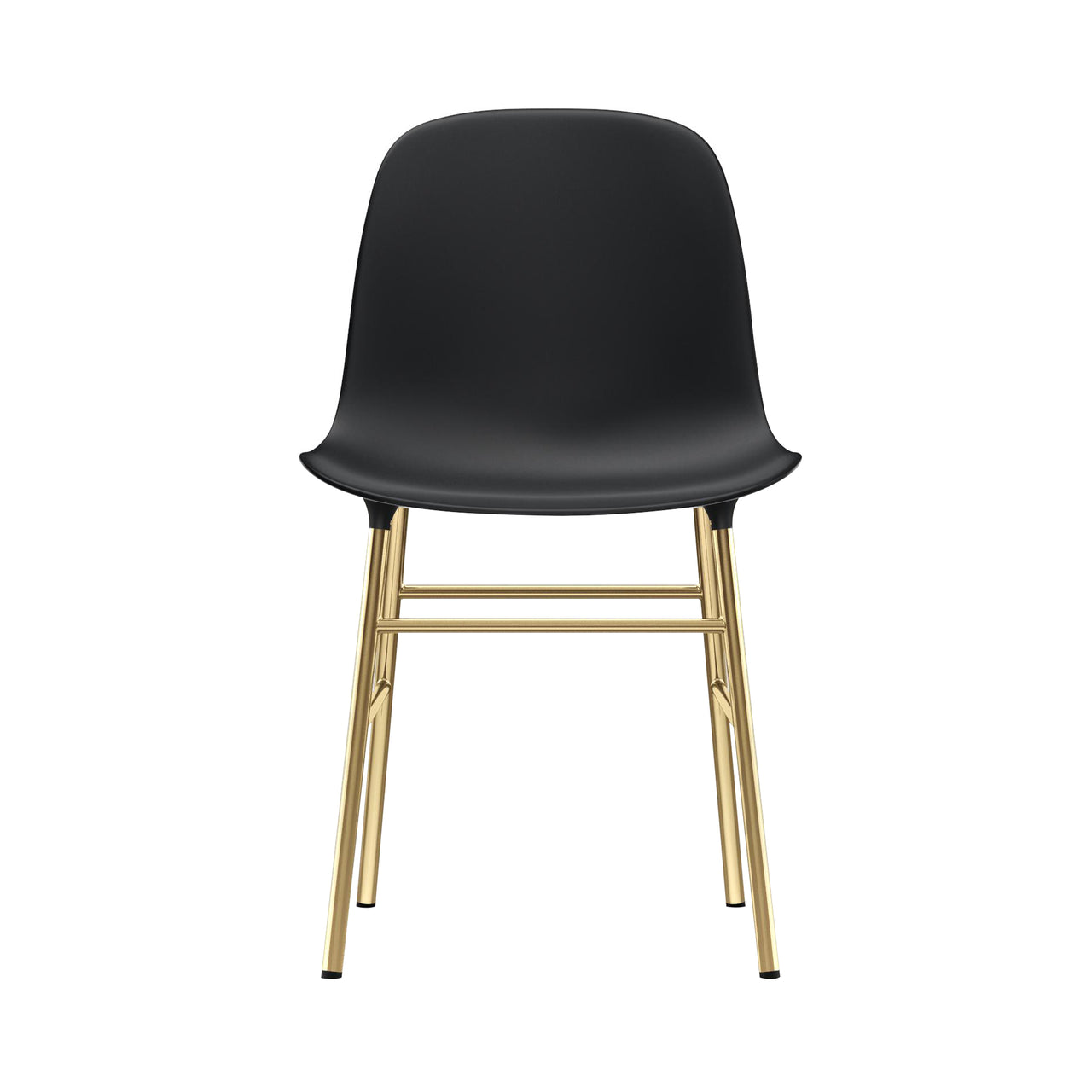 Form Chair: Brass + Black