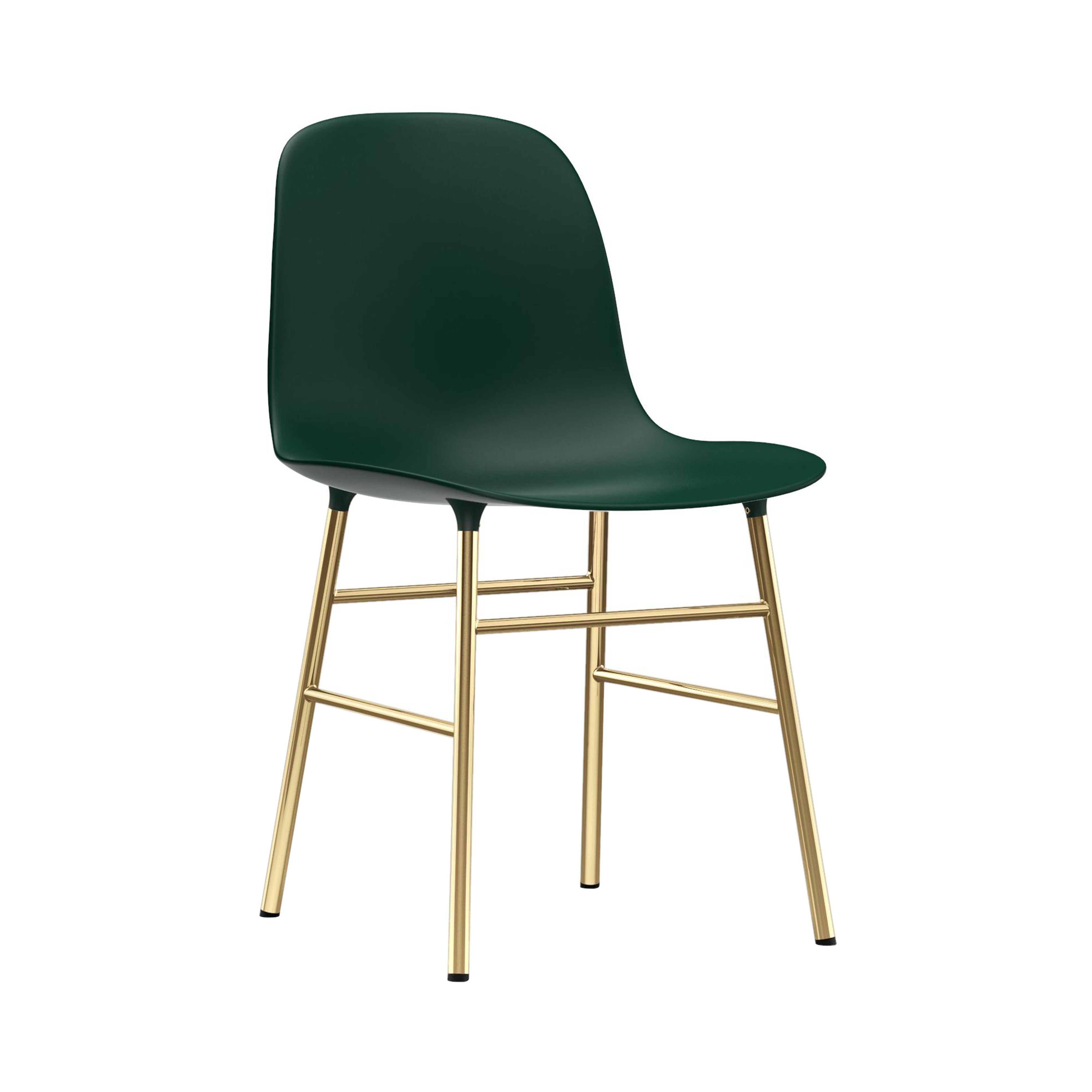 Form Chair: Brass + Green