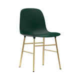 Form Chair: Brass + Green