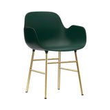 Form Armchair: Brass + Green