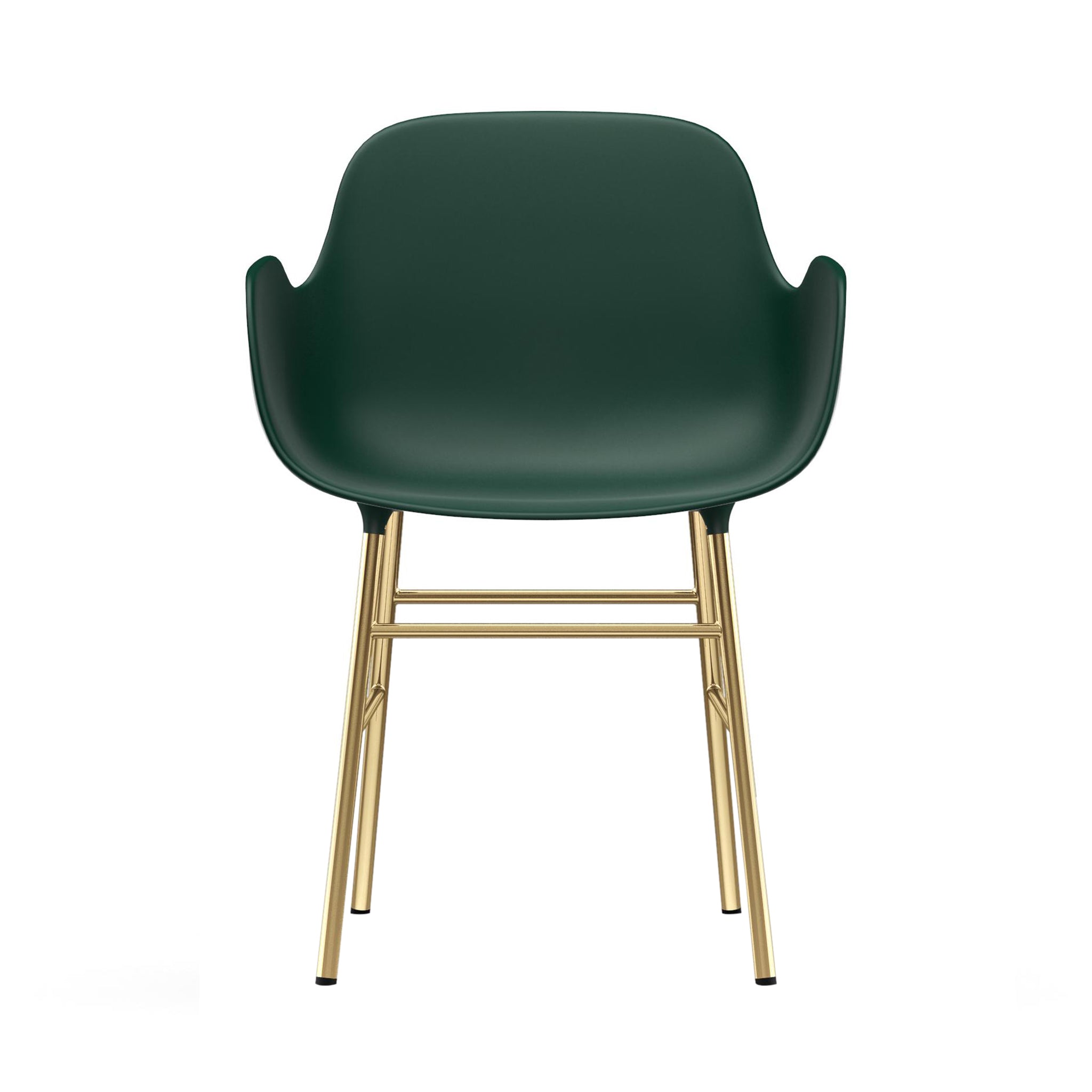 Form Armchair: Brass + Green