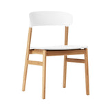 Herit Chair: Oak + White