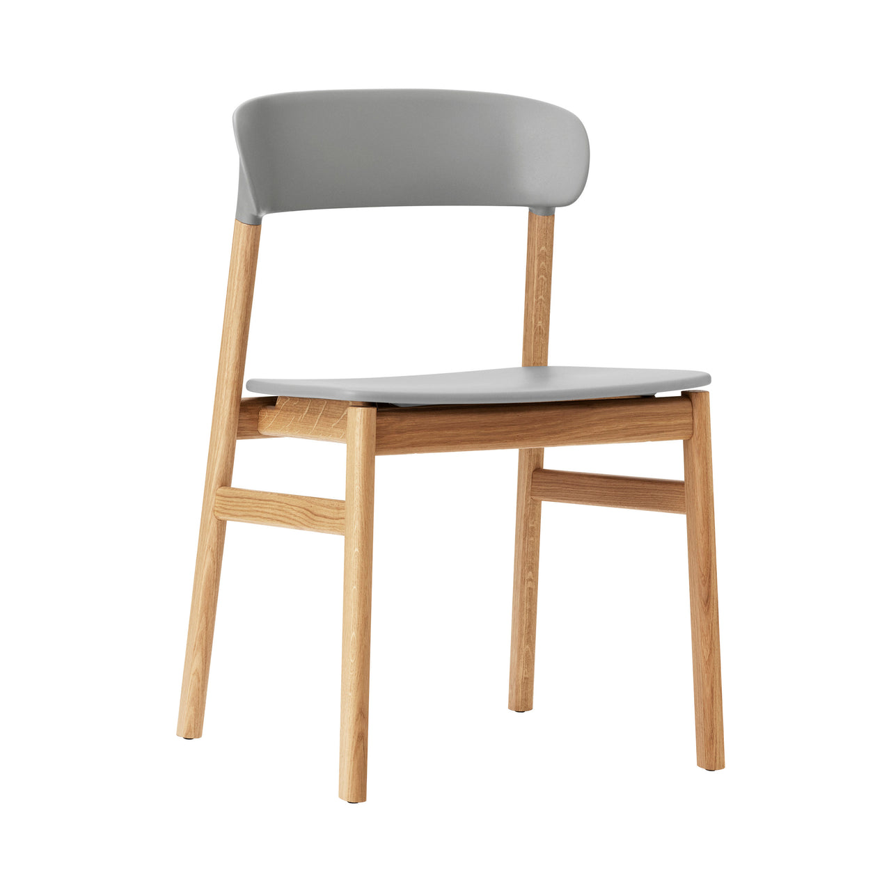 Herit Chair: Oak + Grey