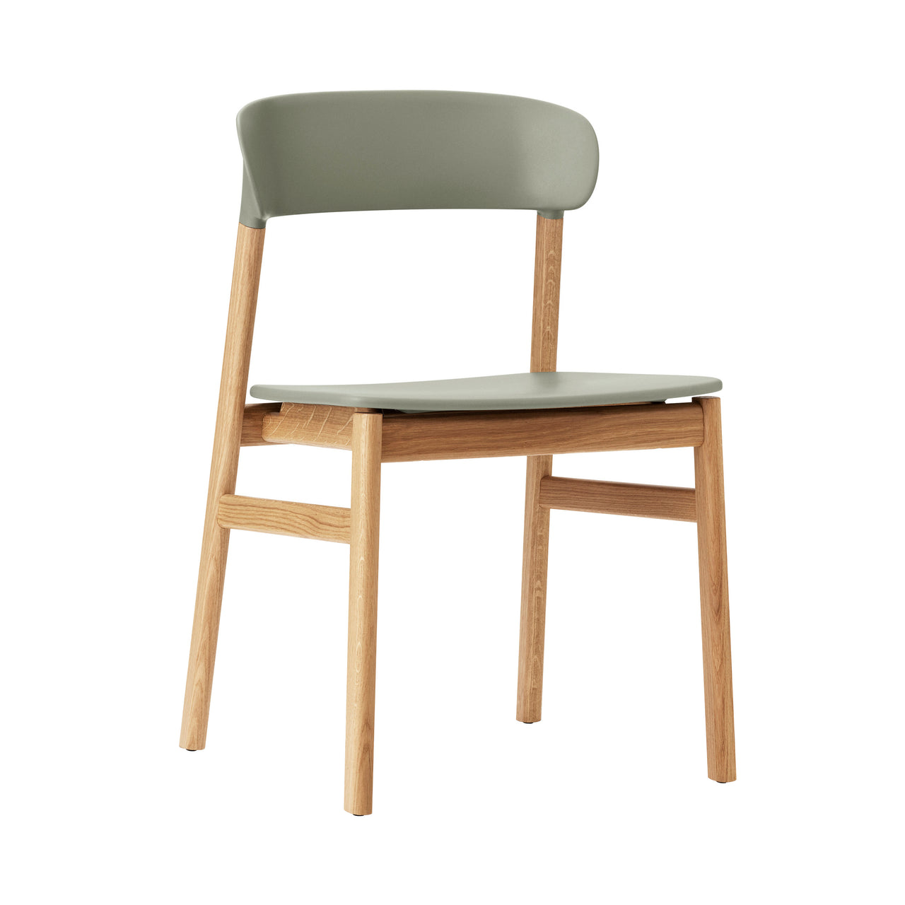 Herit Chair: Oak + Dusty Green