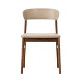 Herit Chair: Upholstered + Smoked Oak + Sand + Synergy Sand