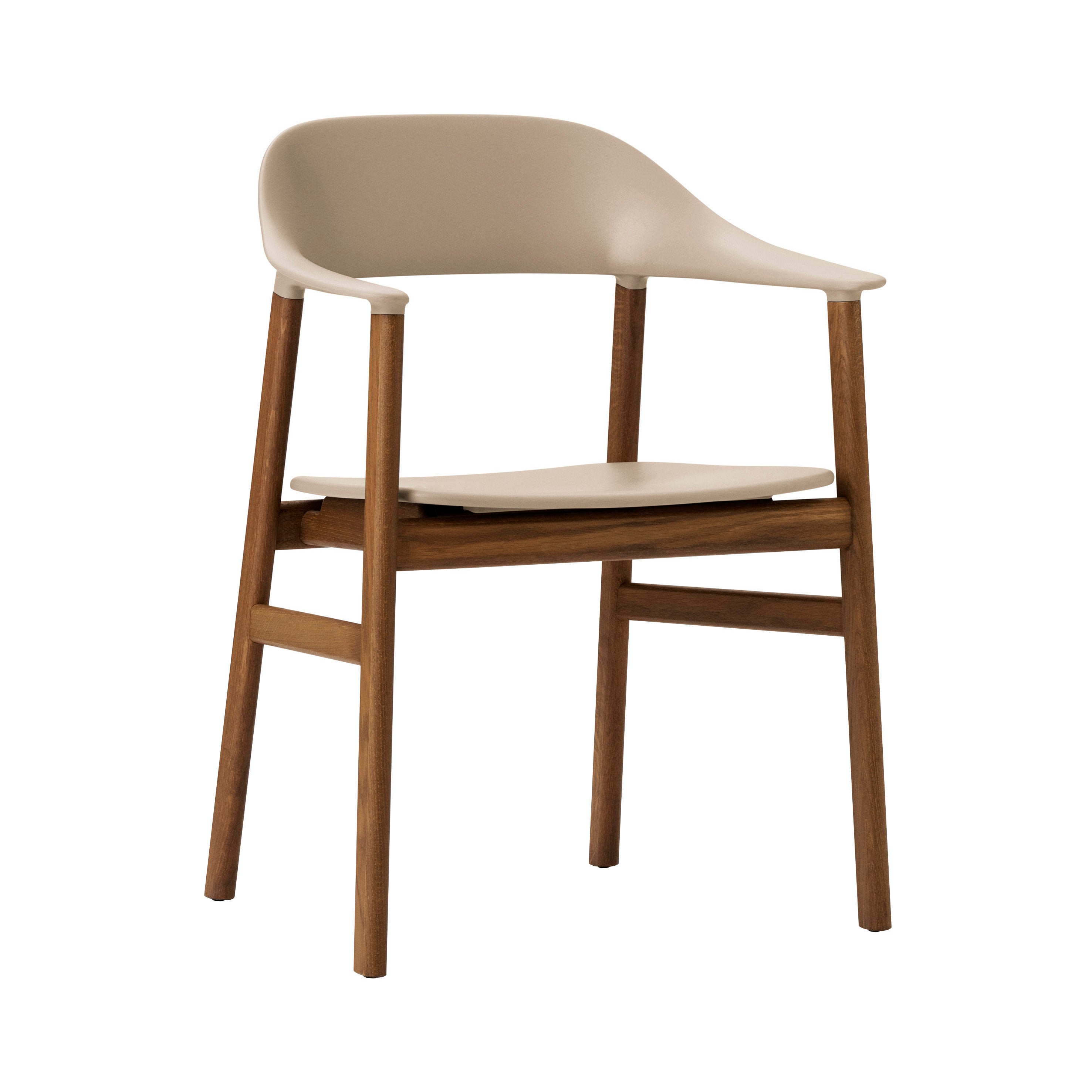 Herit Armchair: Smoked Oak + Sand