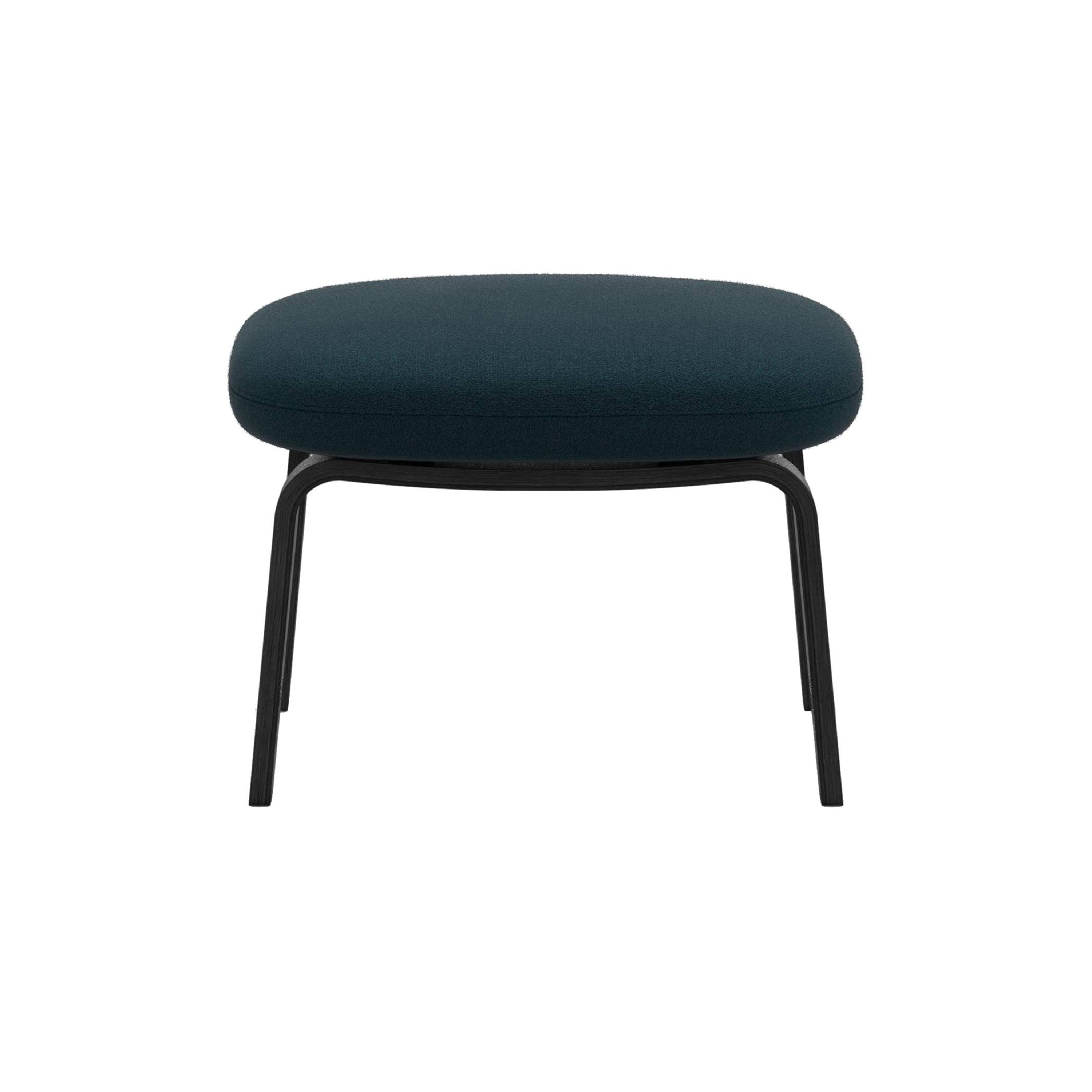 Era Footstool: Wood Base + Black Oak