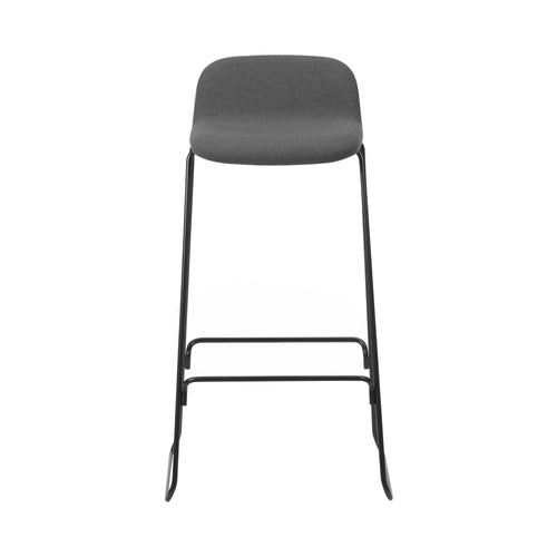 Just Bar + Counter Stool with Back: Full Upholstered + Bar + Chrome