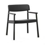 Timb Lounge Armchair: Upholstery + Black + Ultra Leather Black