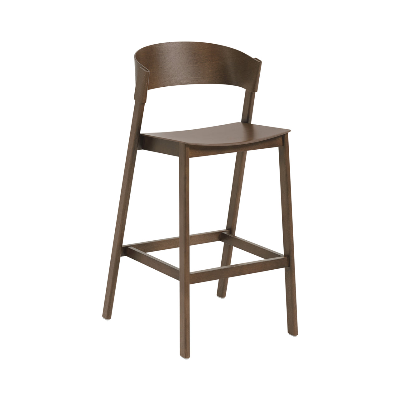 Cover Bar + Counter Stool: Bar + Stained Dark Brown