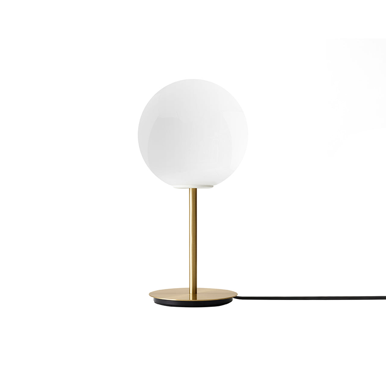TR Bulb Table Lamp: Matte + Brushed Brass