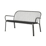 Thorvald SC110 Outdoor Lounge Sofa with Seatpad: Warm Black + Heritage Char
