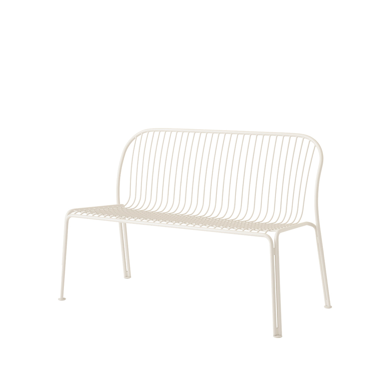 Thorvald SC111 Outdoor Dining Bench: Ivory