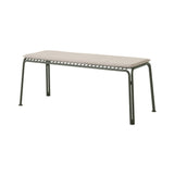 Thorvald SC112 Outdoor Bench with Seatpad: Bronze Green + Heritage Papyrus