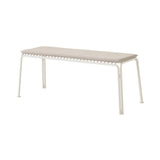 Thorvald SC112 Outdoor Bench with Seatpad: Ivory + Heritage Papyrus