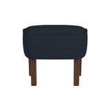 Ingeborg Footstool: Dark Stained Oak + Fiord 0782