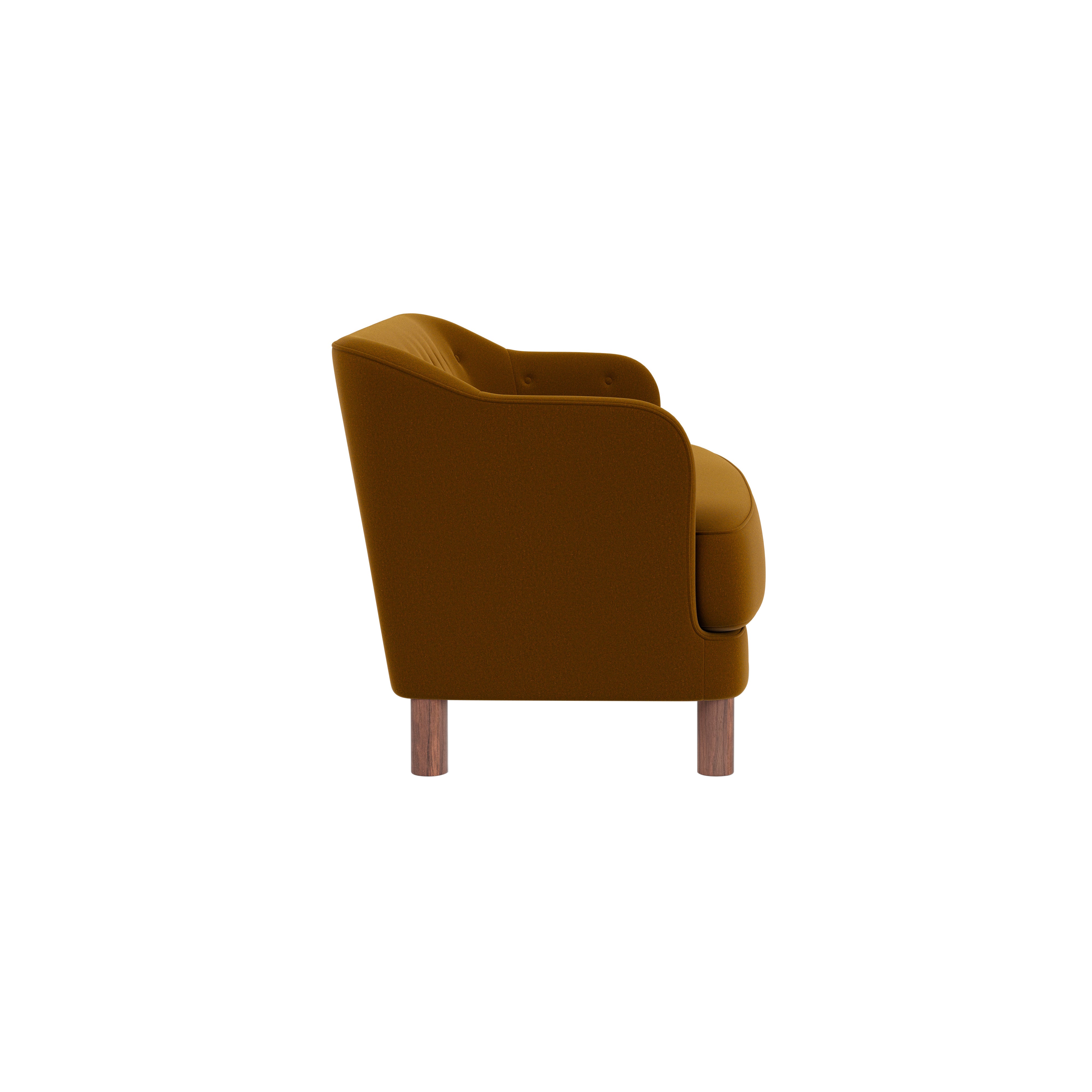 Constance Sofa: Walnut + Grand Mohair 2600