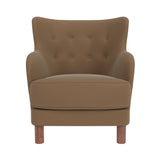 Constance Lounge Chair: Walnut + Grand Mohair 1103