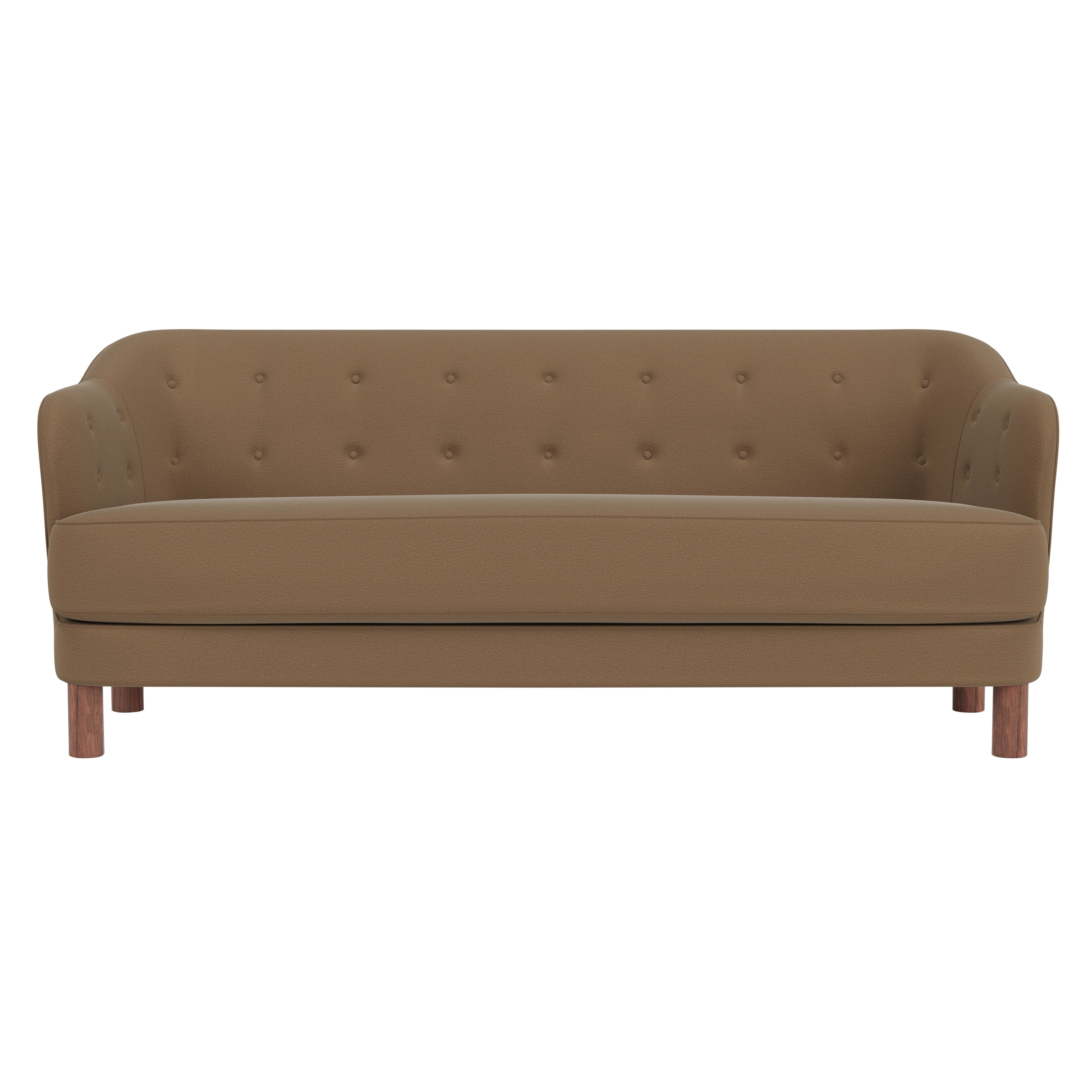 Constance Sofa: Walnut + Grand Mohair 1103