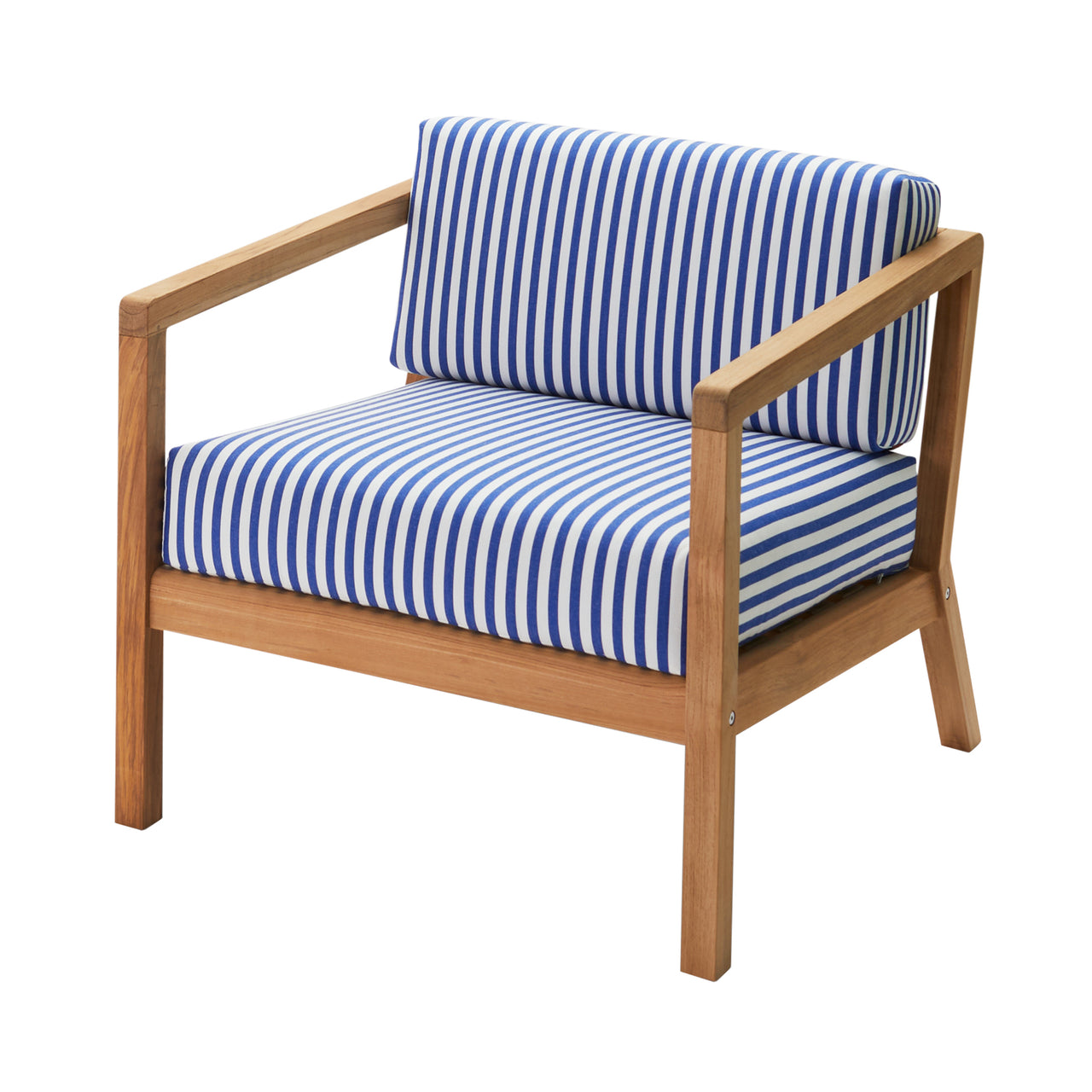 Virkelyst Chair: Sea Blue Stripe
