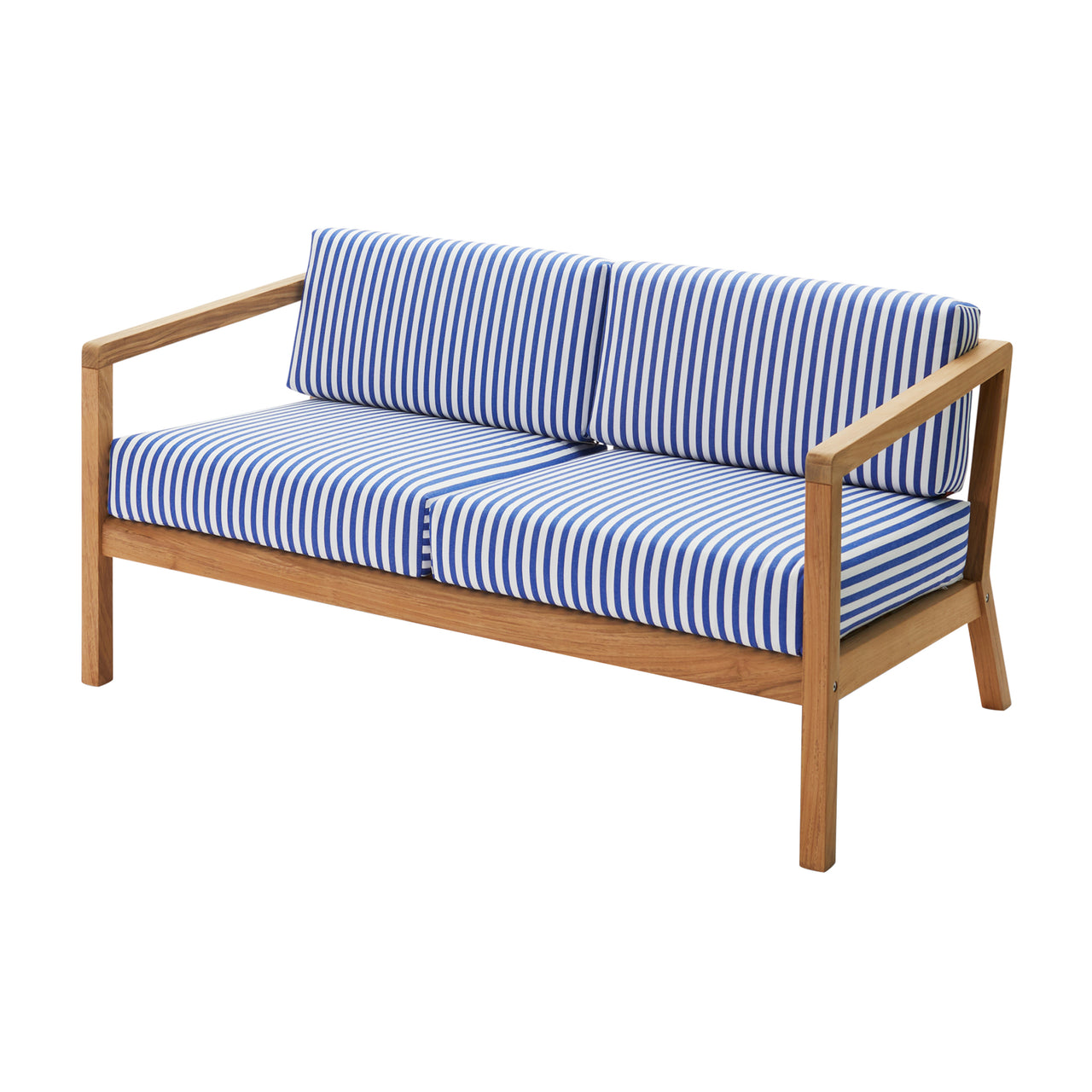 Virkelyst Sofa: Sea Blue Stripe