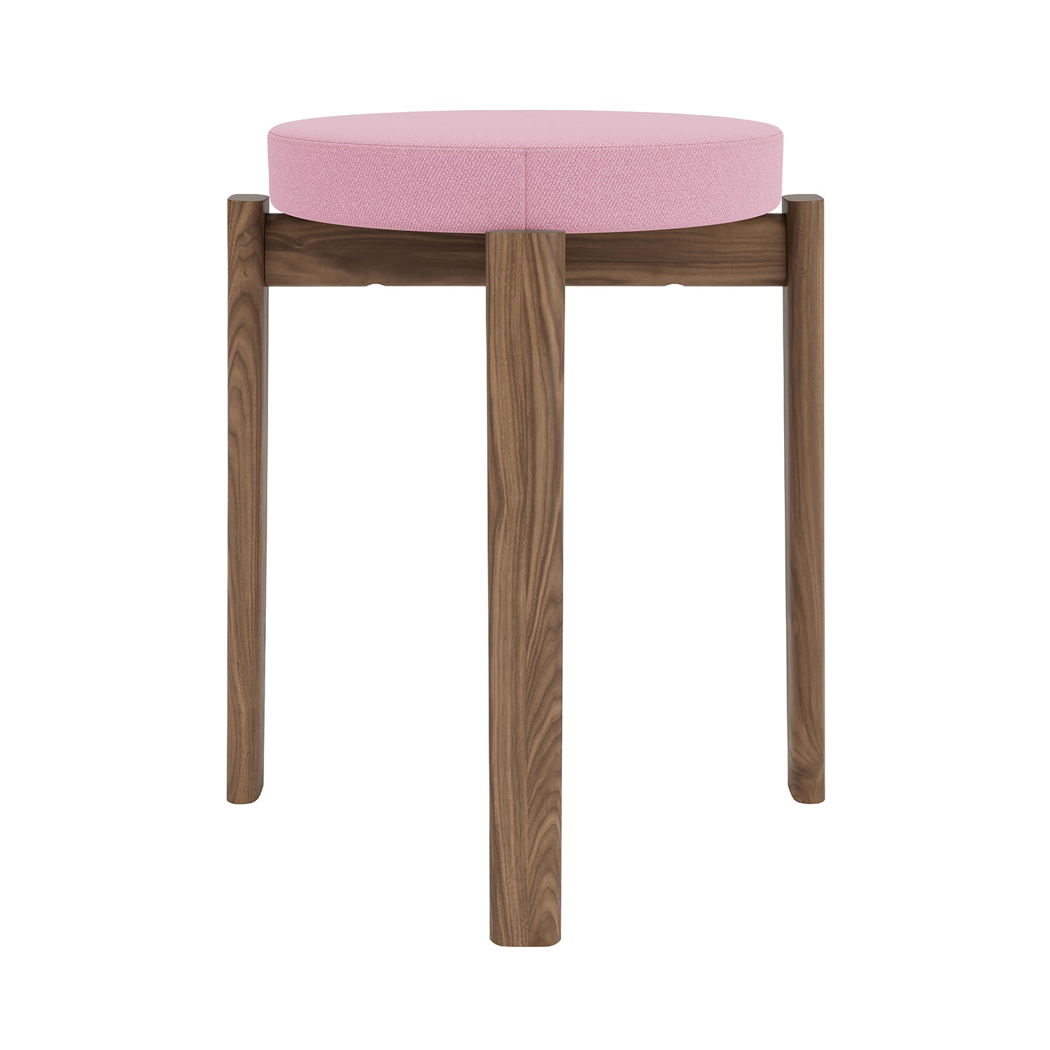 Passage Stool: Upholstered + Walnut +  Vidar 4 0526