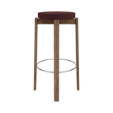 Passage Bar + Counter Stool: Upholstered + Walnut + Steel