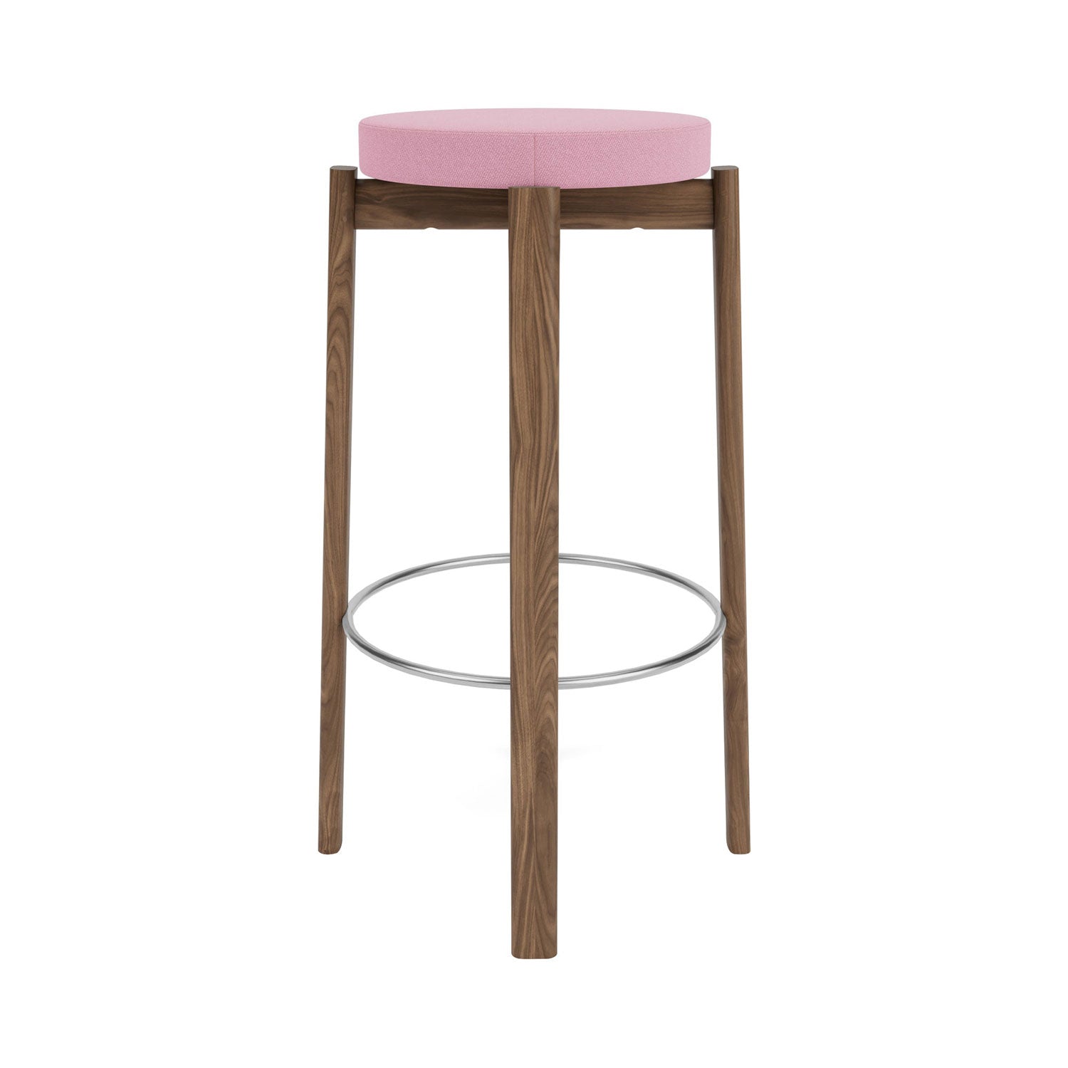 Passage Bar + Counter Stool: Upholstered + Walnut + Steel