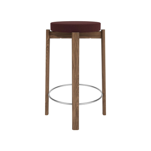 Passage Bar + Counter Stool: Upholstered + Walnut + Steel