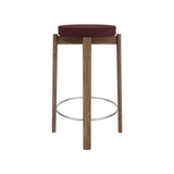 Passage Bar + Counter Stool: Upholstered + Walnut + Steel