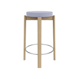 Passage Bar + Counter Stool: Upholstered + Counter +  Natural Oak + Steel + Vidar 4 0723