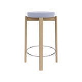 Passage Bar + Counter Stool: Upholstered + Natural Oak + Steel