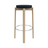 Passage Bar + Counter Stool: Upholstered + Natural Oak + Steel