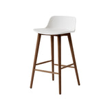 Rely Bar + Counter Lowback Chair: HW123 + HW118 + Counter (HW118) + White + Walnut