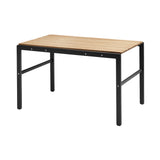 Reform Table: Aluminum + Teak + Anthracite Black