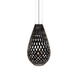 Koura Pendant Light: Extra Large + Bamboo + Pink + Black +Black