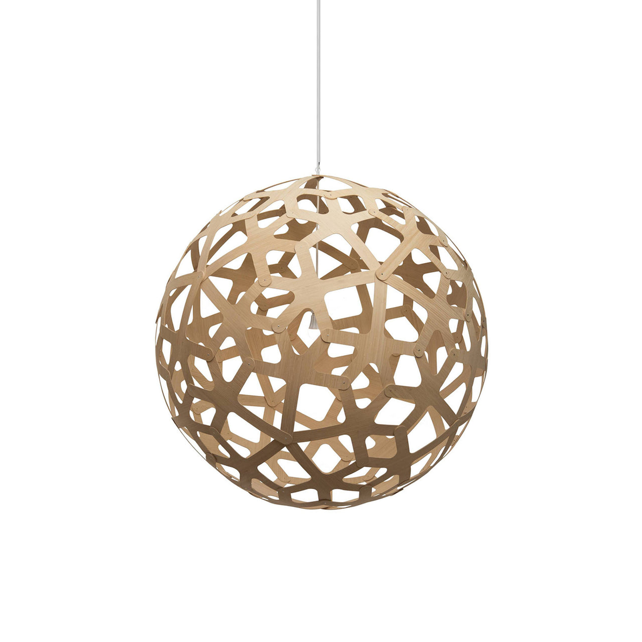 Coral Pendant Light: XX Large + Bamboo + White