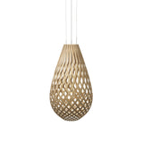 Koura Pendant Light: Extra Large + Bamboo + White