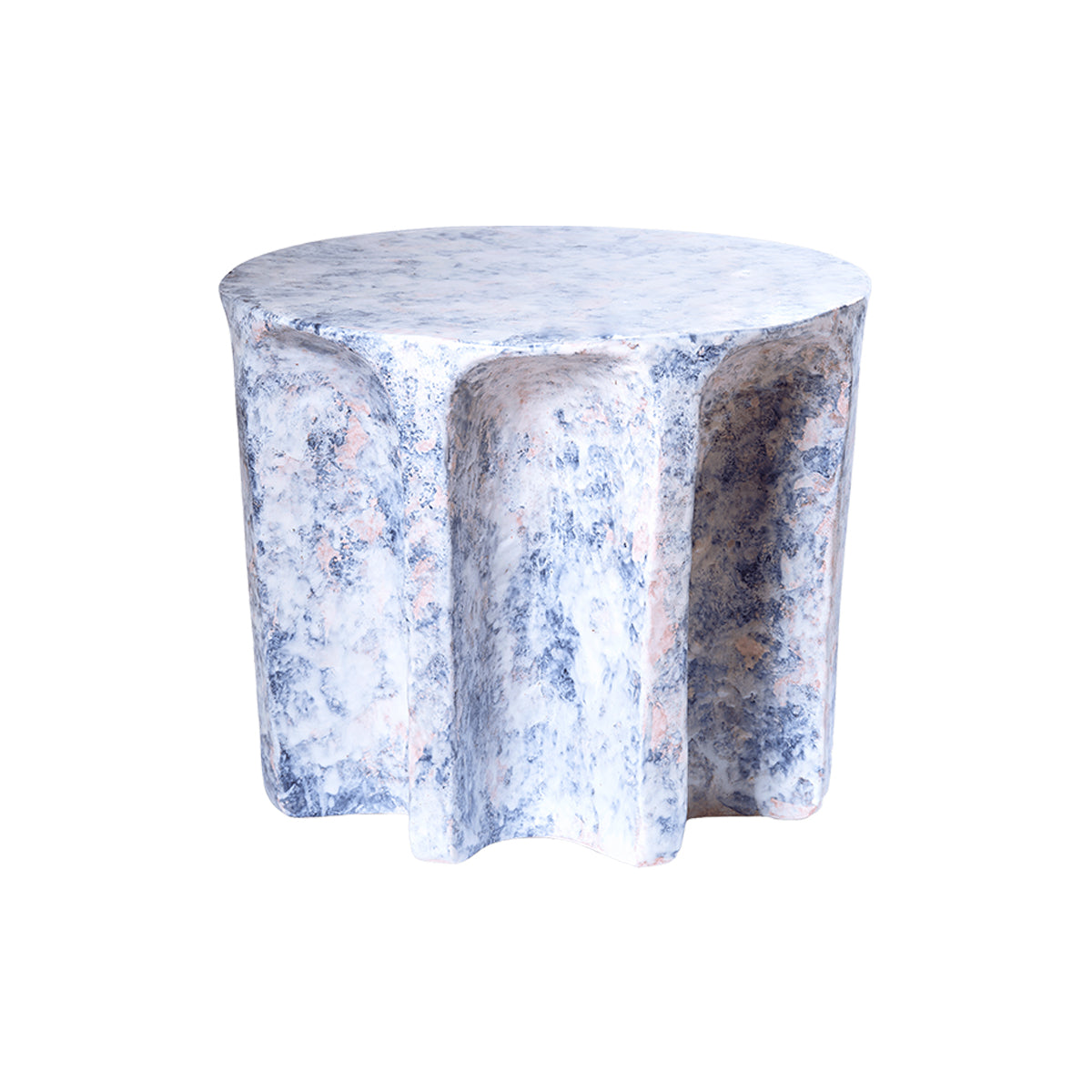 Chouchou Table: Round + Marble White